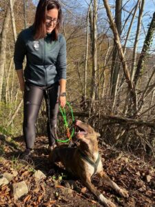 Sarah et son chien