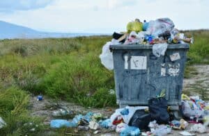 déchets dans la nature