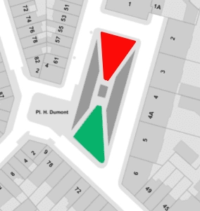 Zone fe promendade sans laisse à la place Place Hermann-Dumont à Etterbeek