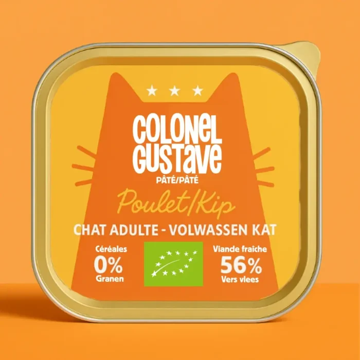 Pâté pour chat au poulet