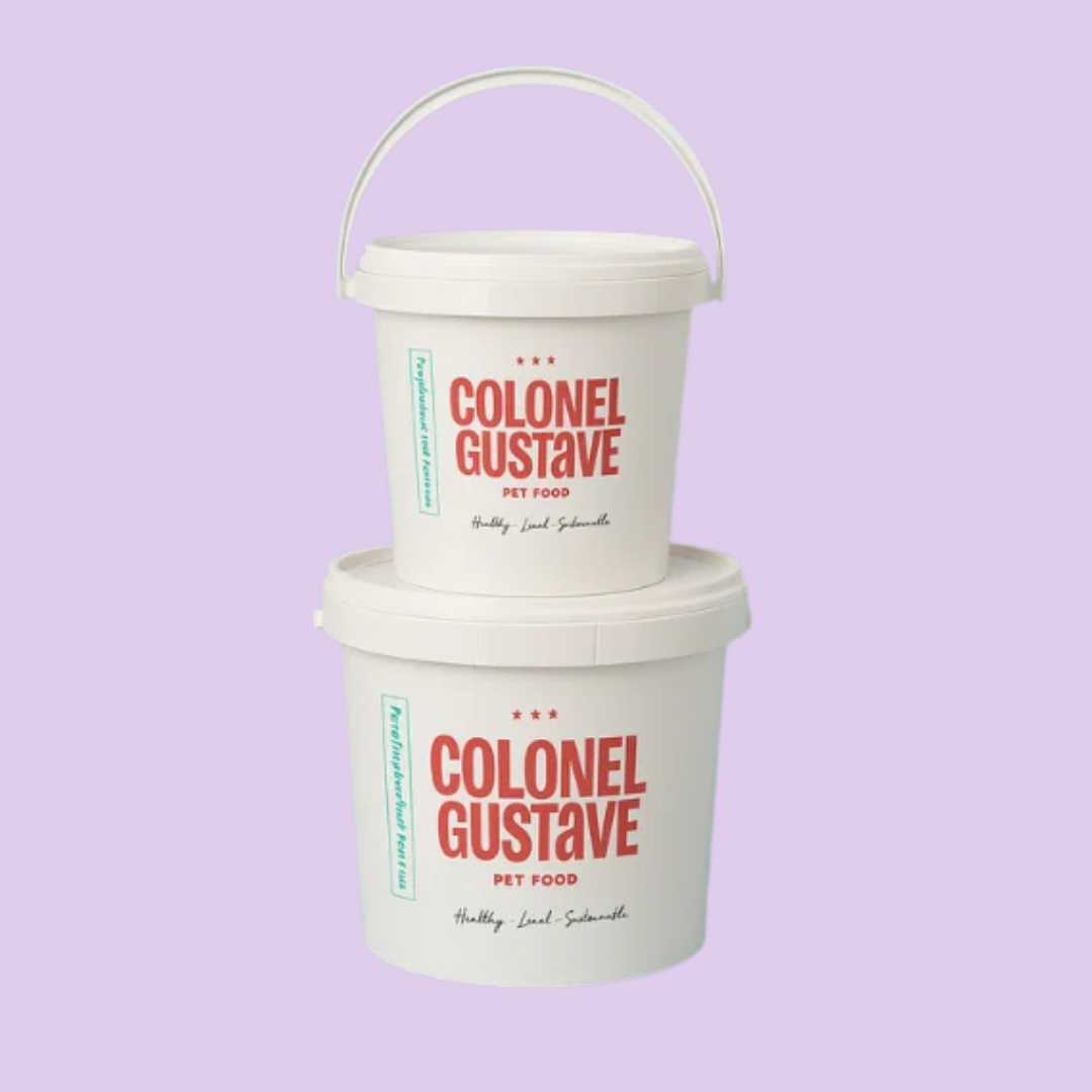 Seau de conservation hermétique pour croquettes Colonel Gustave
